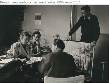Besuch bei einem holländischem Künstler, BKK-Reise, 1956